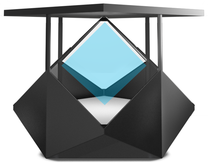 Dreamoc Diamond display by Realfiction dimensions front