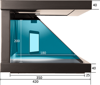 Tech specifications for 3D hologram - Side Tech specifications for 3D hologram - Side